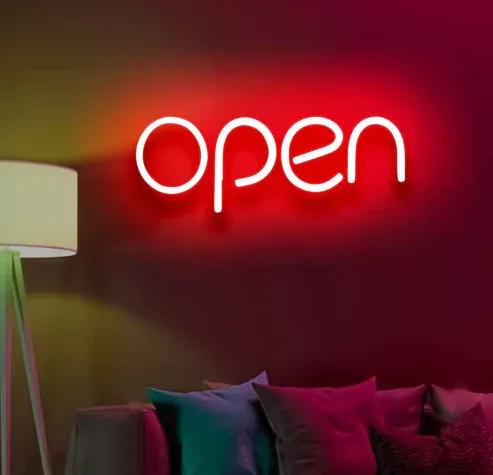 Open Neon Sign - Neon Light